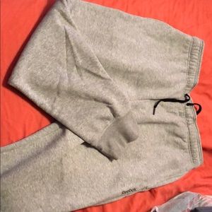 Reebok light grey joggers
